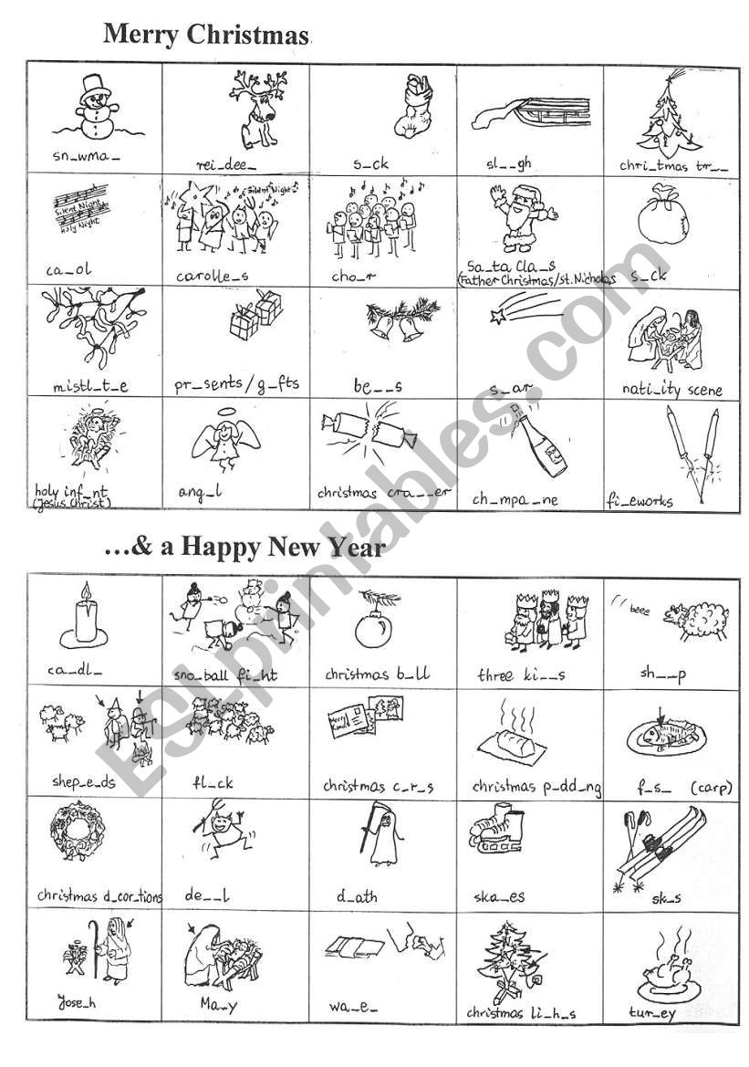 STRAIGHT TO YOUR HEAD quot English Nouns in Pictures quot part 8 Christmas