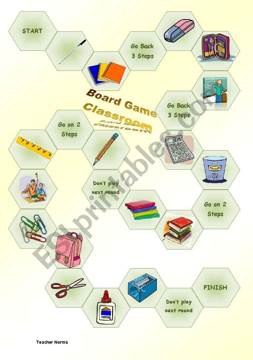 Board Game - Classroom worksheet