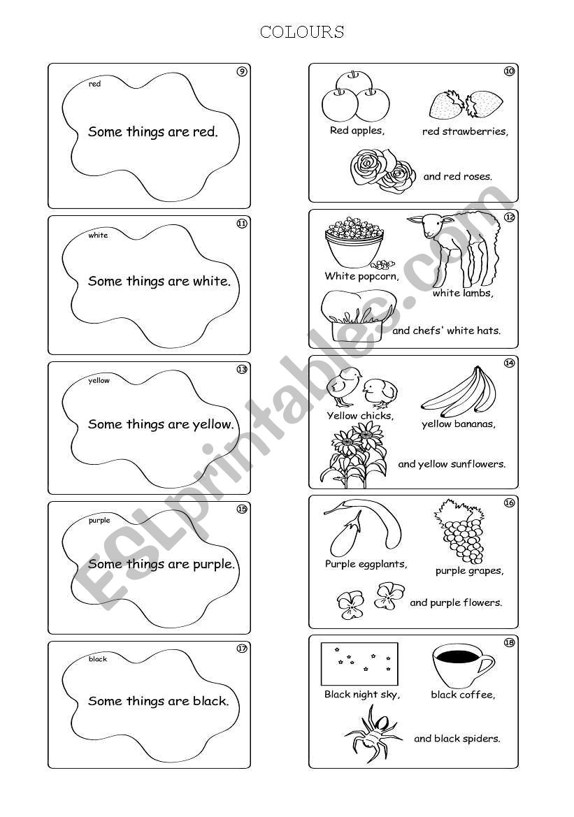 Colours worksheet - part 2 worksheet