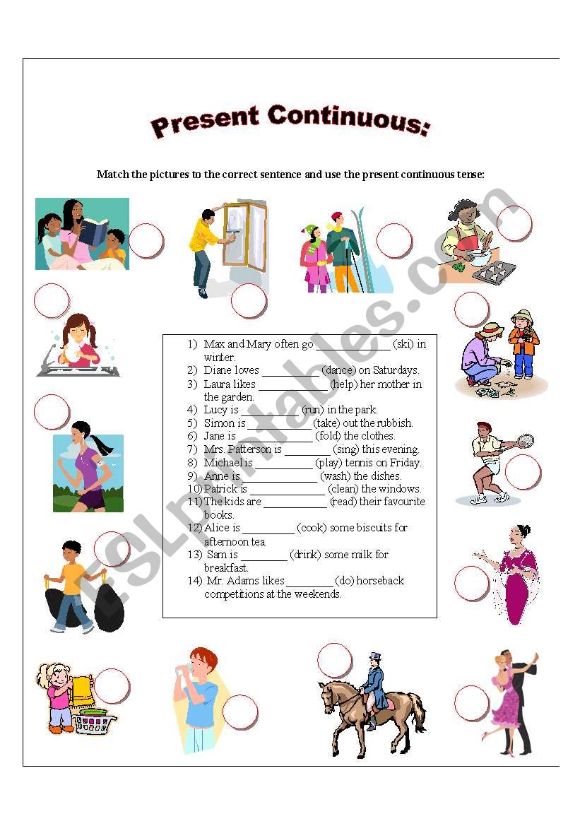 Gerund worksheet