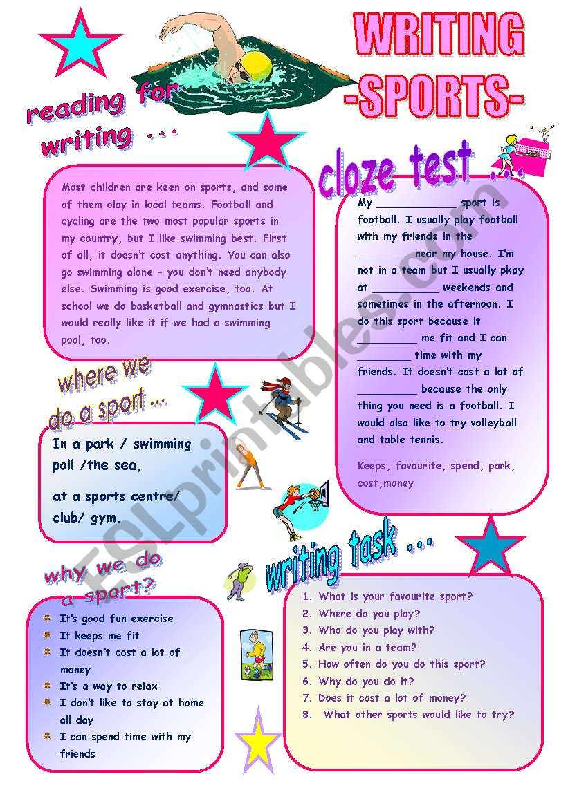 WRITING ABOUT SPORTS ESL Worksheet By Nkappa newspaper-template-9-download-free-documents-in-pdf-ppt-word