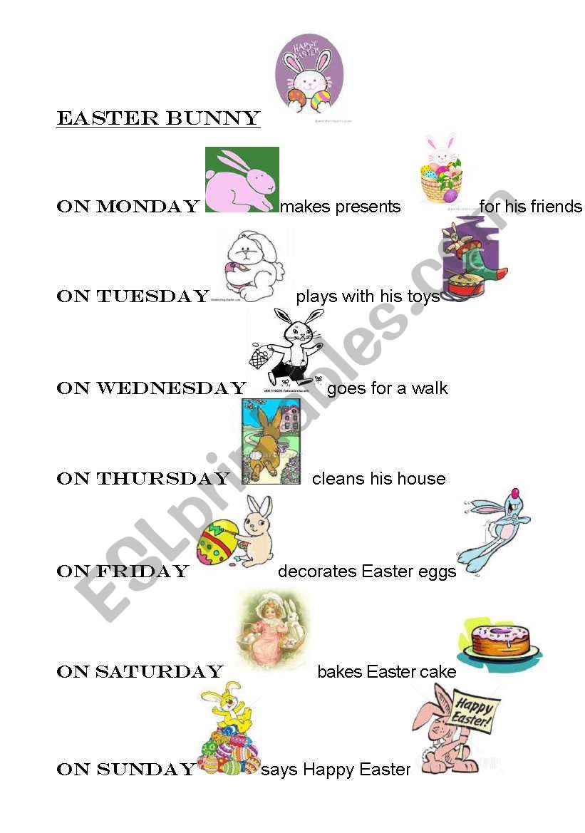 Easter Bunny worksheet