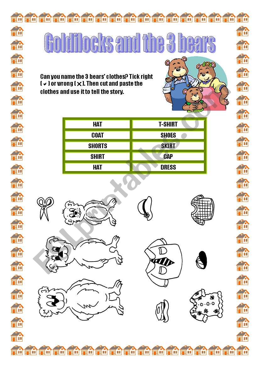 GOLDILOCKS (Part 1) worksheet