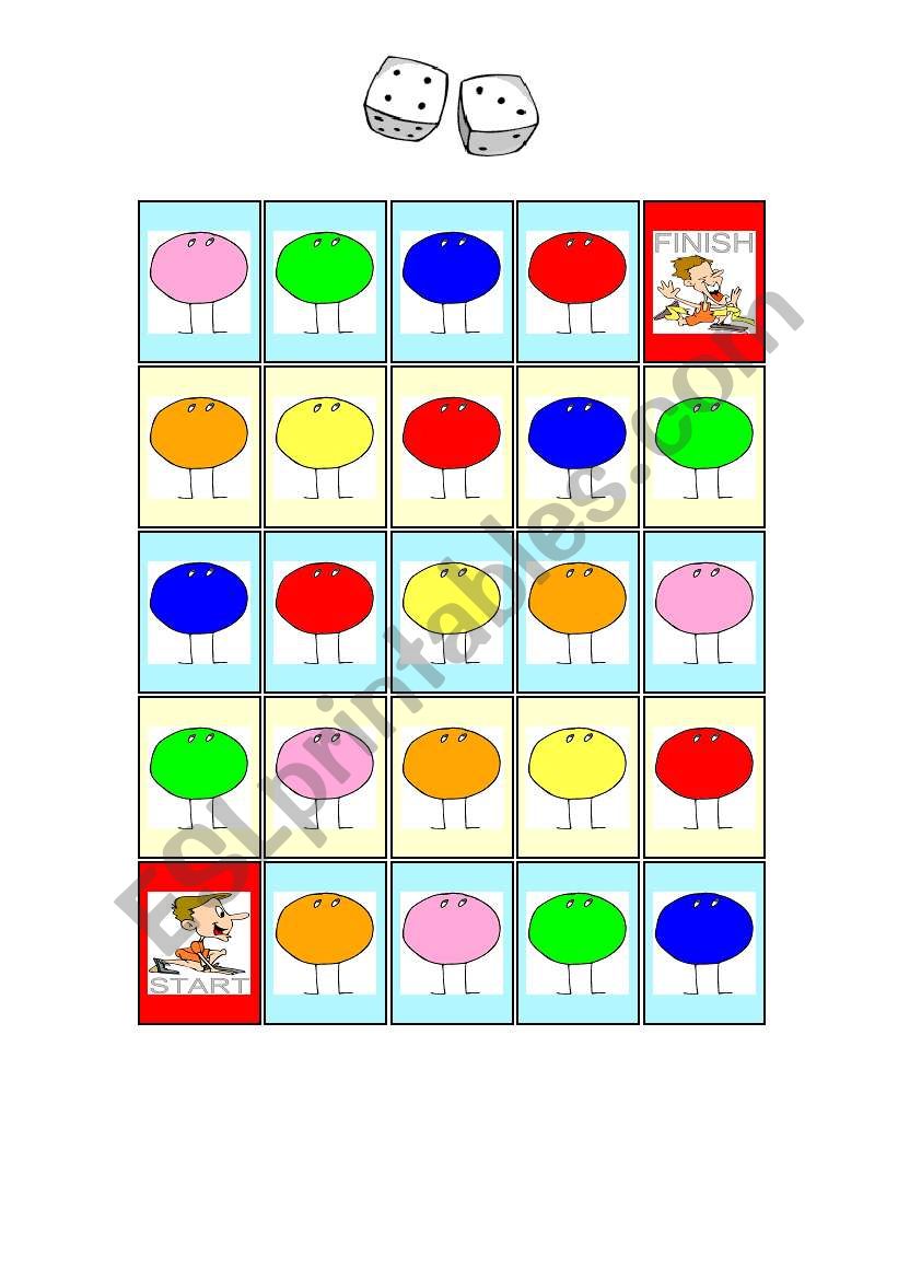 colours worksheet