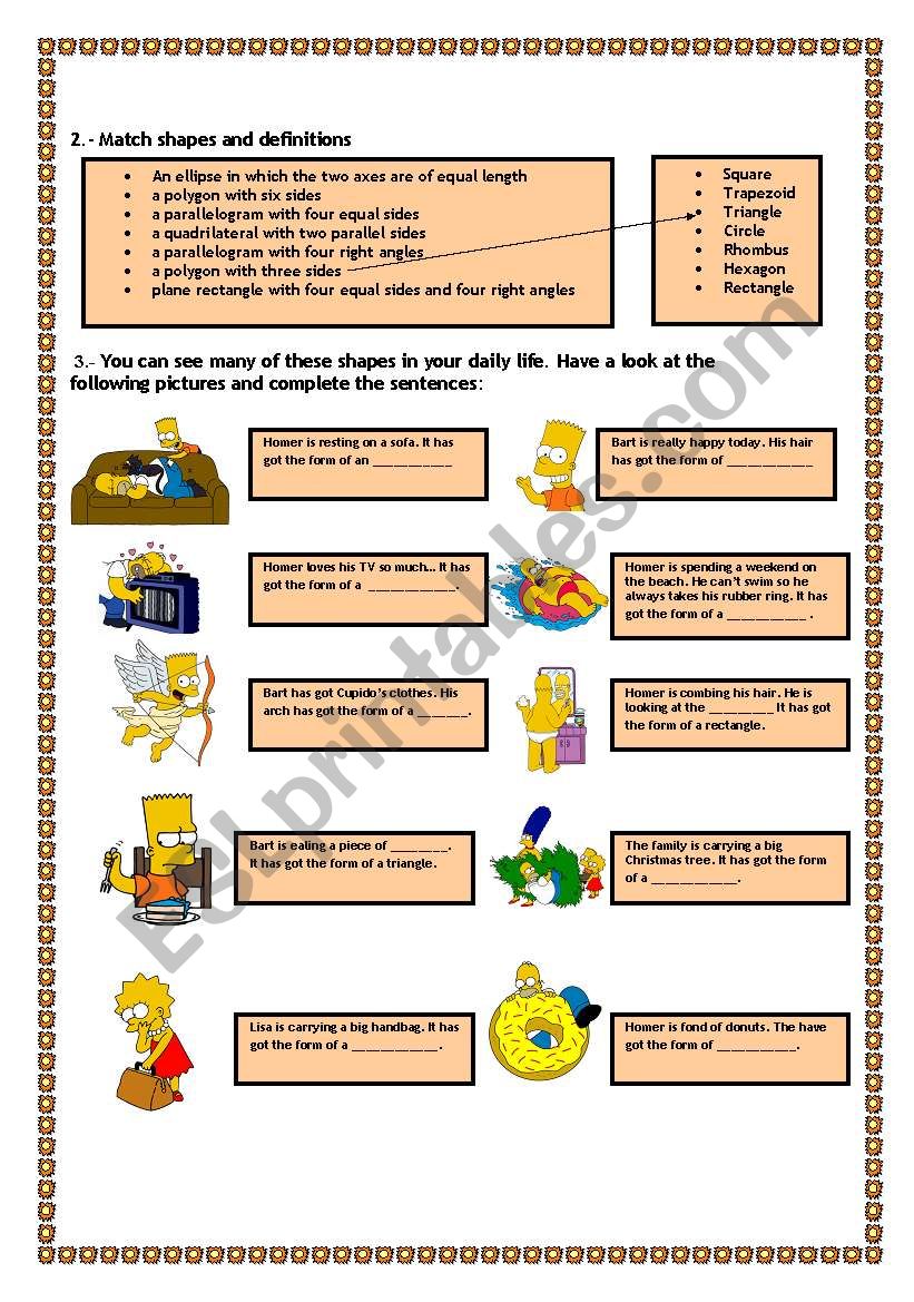 SHAPES IN THE SIMPSONS LIFE (2) 20.4.2009