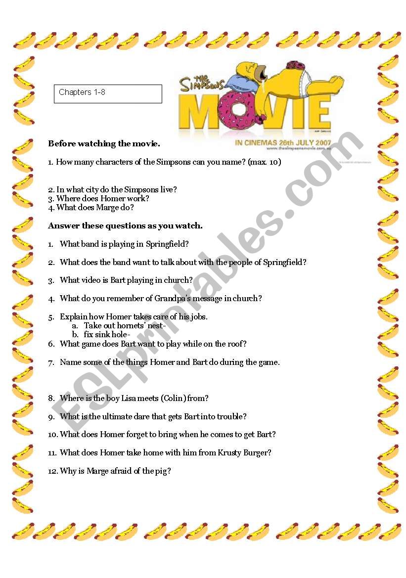 The Simpsons Movie Chapters 1-8