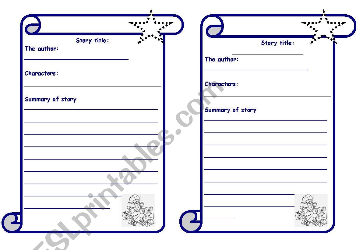 AFTER STORY READING  worksheet