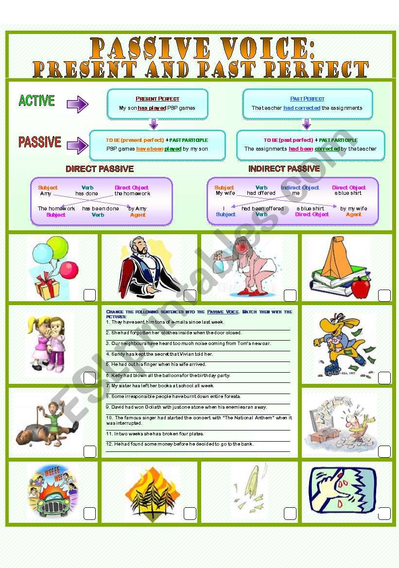 Passive Voice: Present and Past Perfect