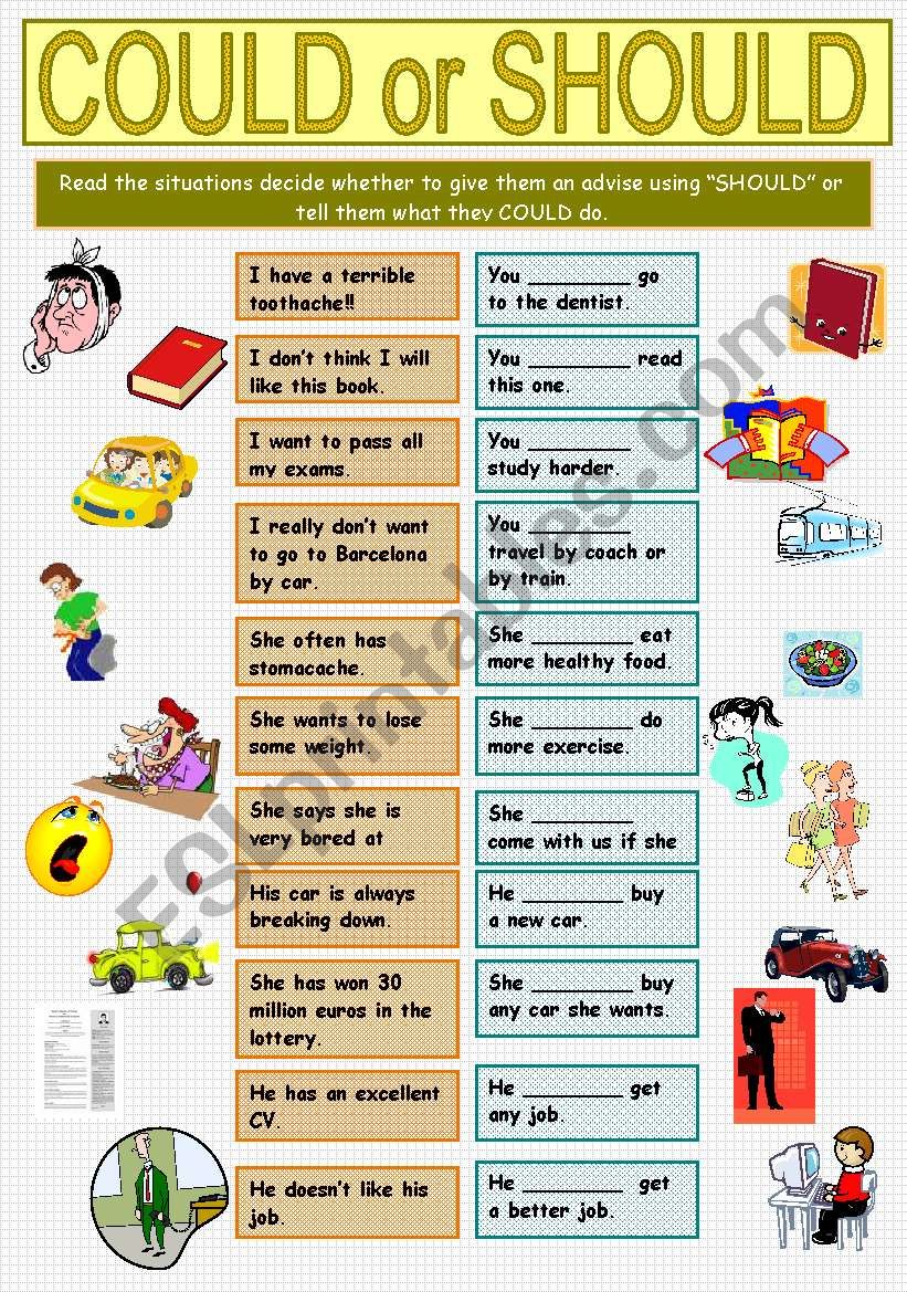 could-or-should-esl-worksheet-by-fernandez