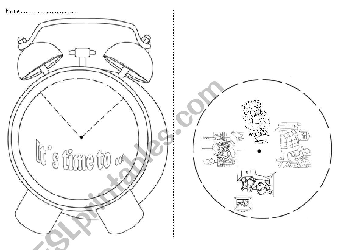 itÂ´s time to... worksheet