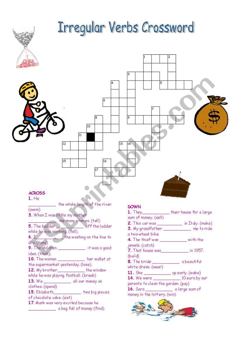 Irregular Verbs Worksheet worksheet