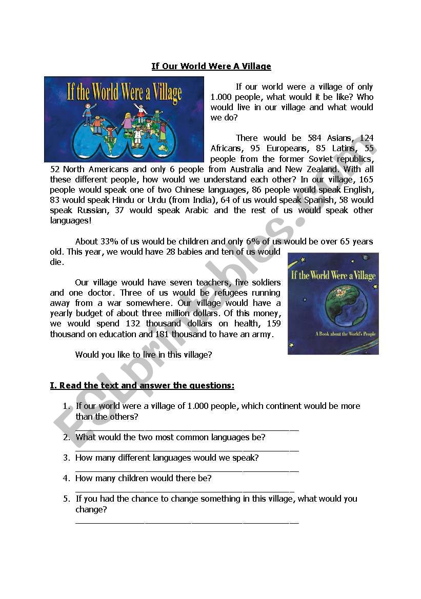 Conditionals-Type 1&2 worksheet