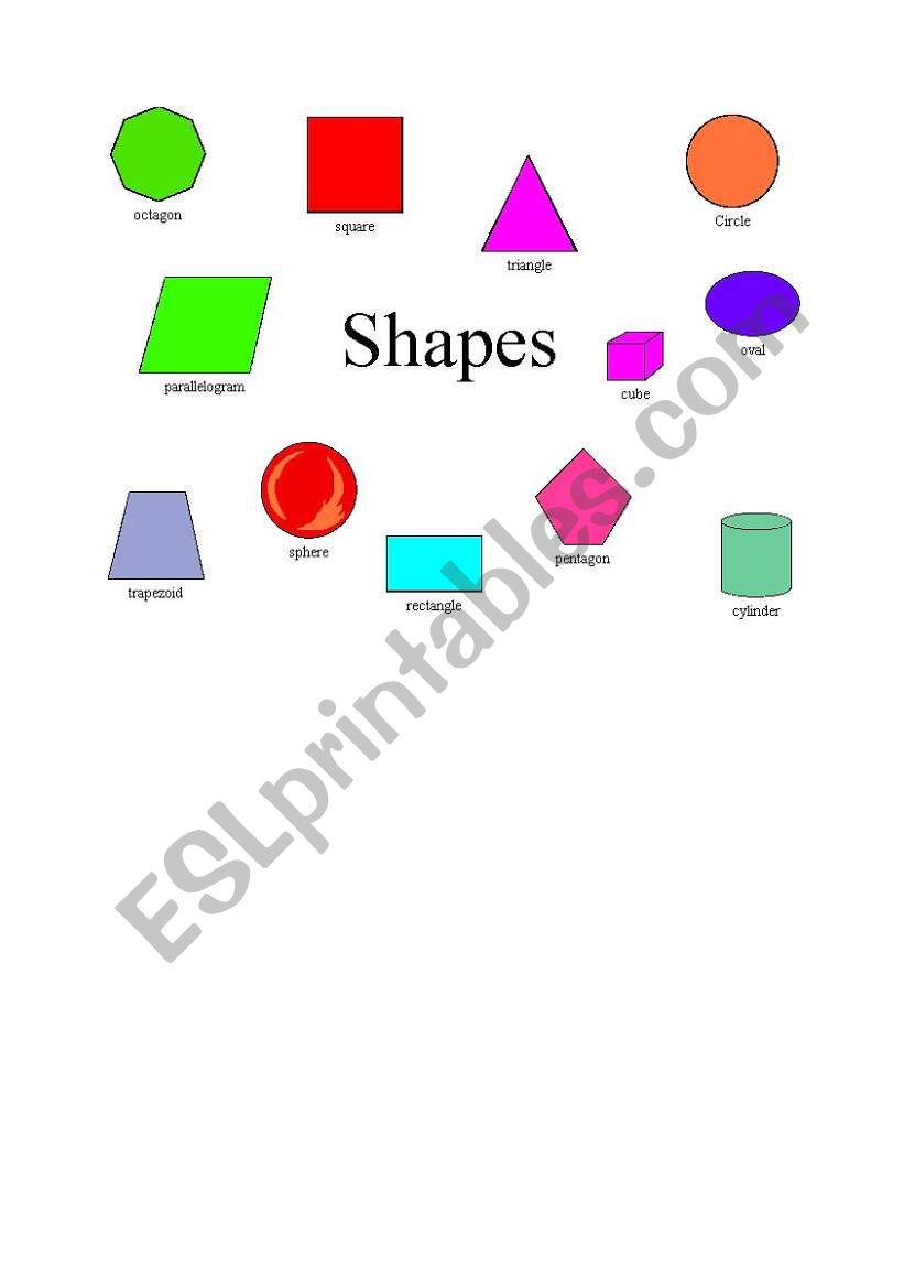 shapes worksheet