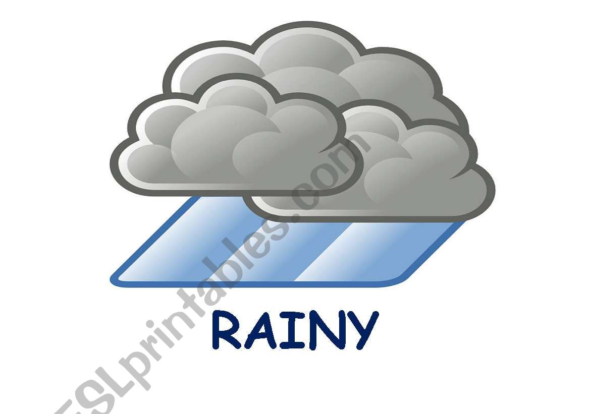 WEATHER FLASHCARDS - SET4 worksheet