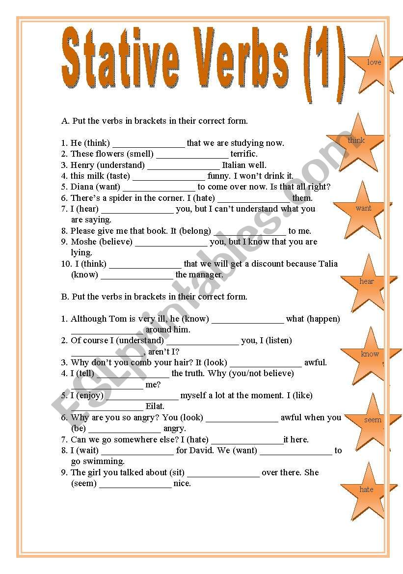 active-and-stative-verbs-with-images-verb-worksheets-verb-my-xxx-hot-girl