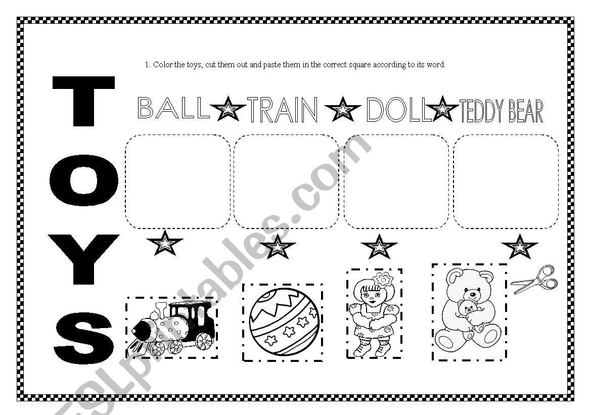 Toys worksheet