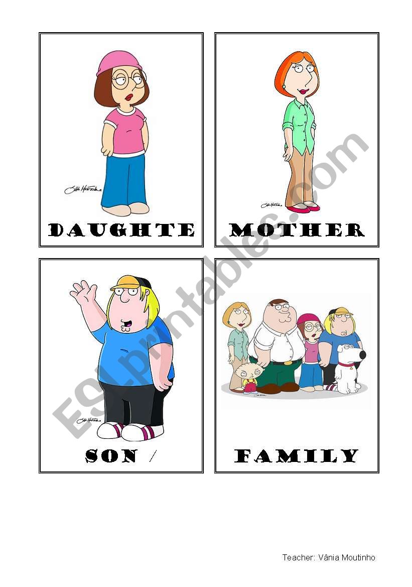 Family - Memory Game worksheet