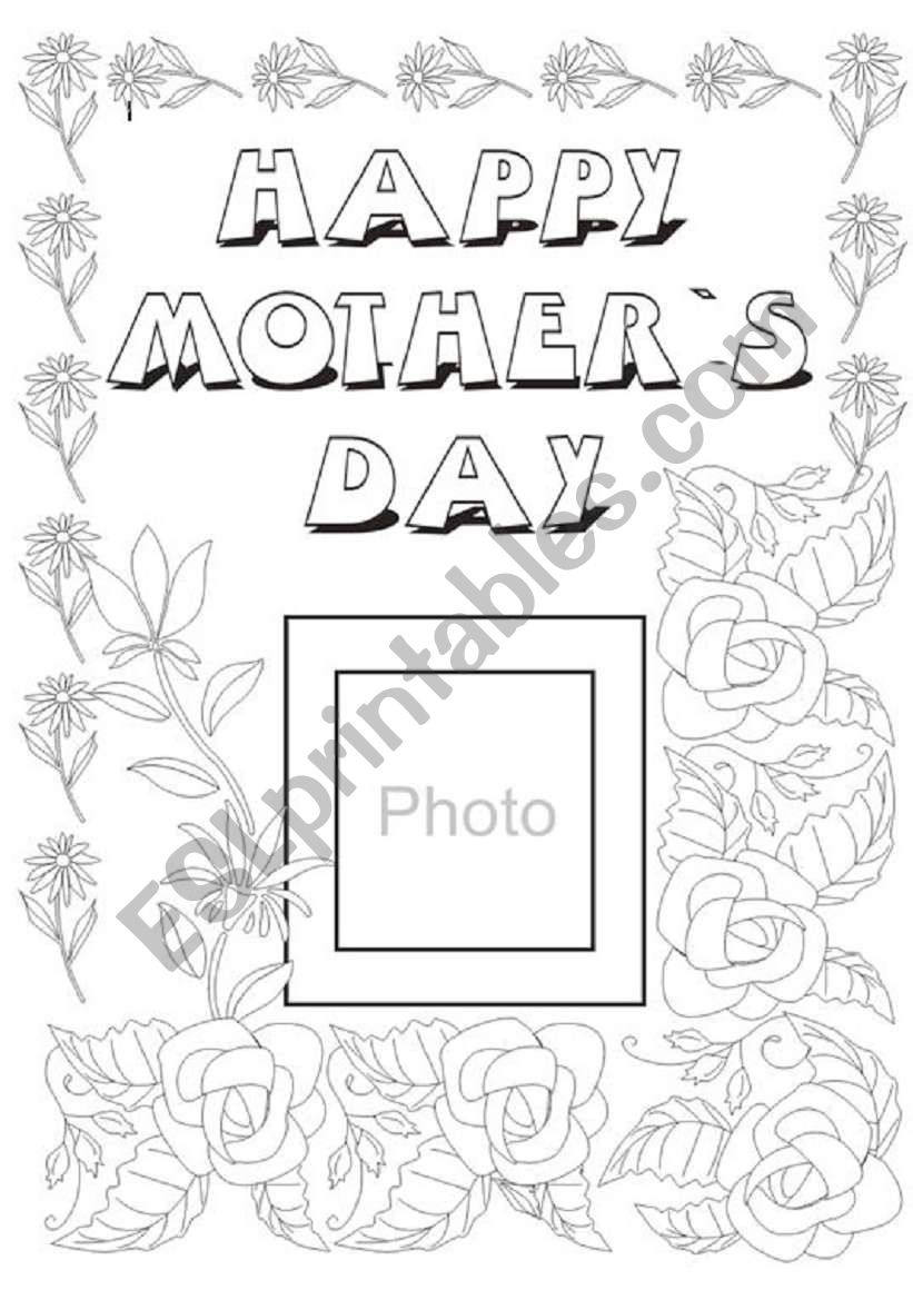 Mothers Day worksheet