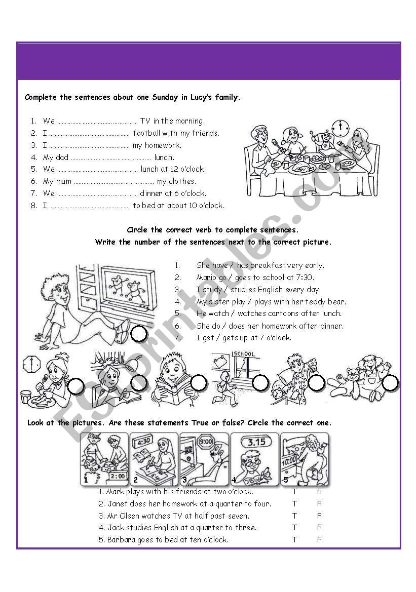 Present Simple worksheet