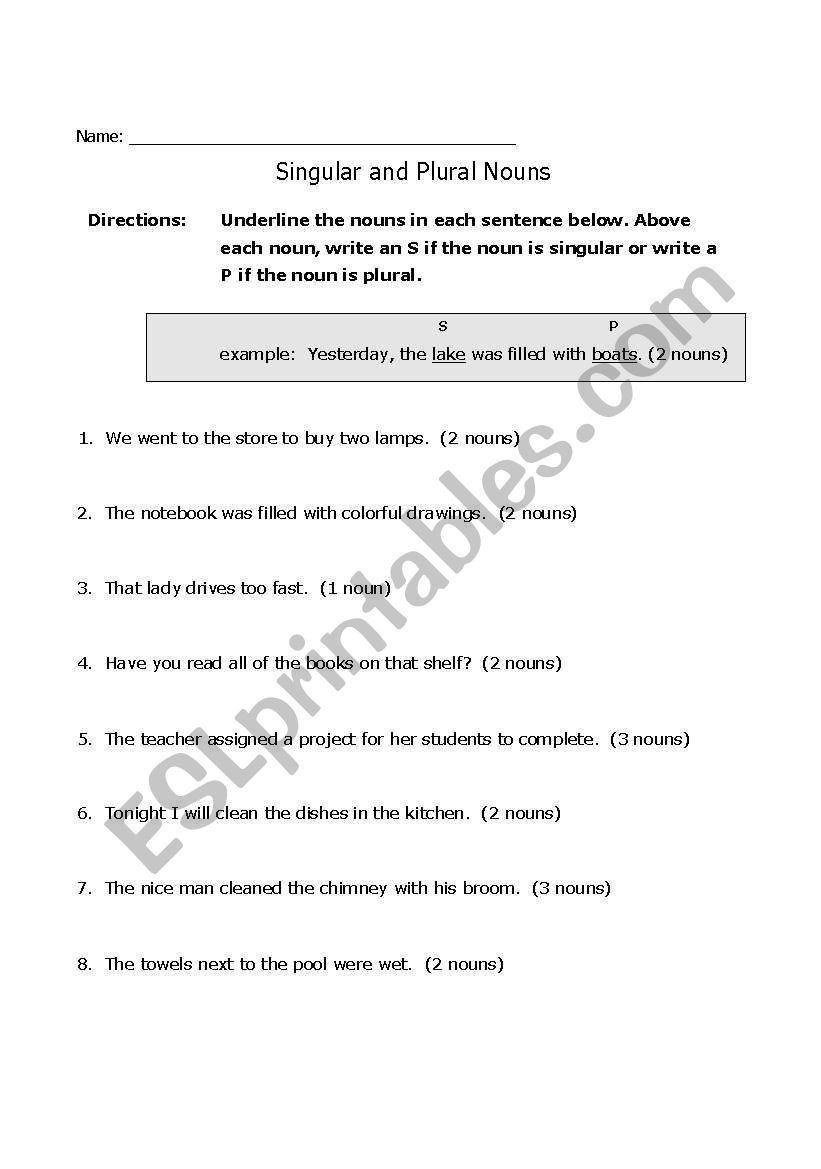 Singular and Plural Noun - Part II