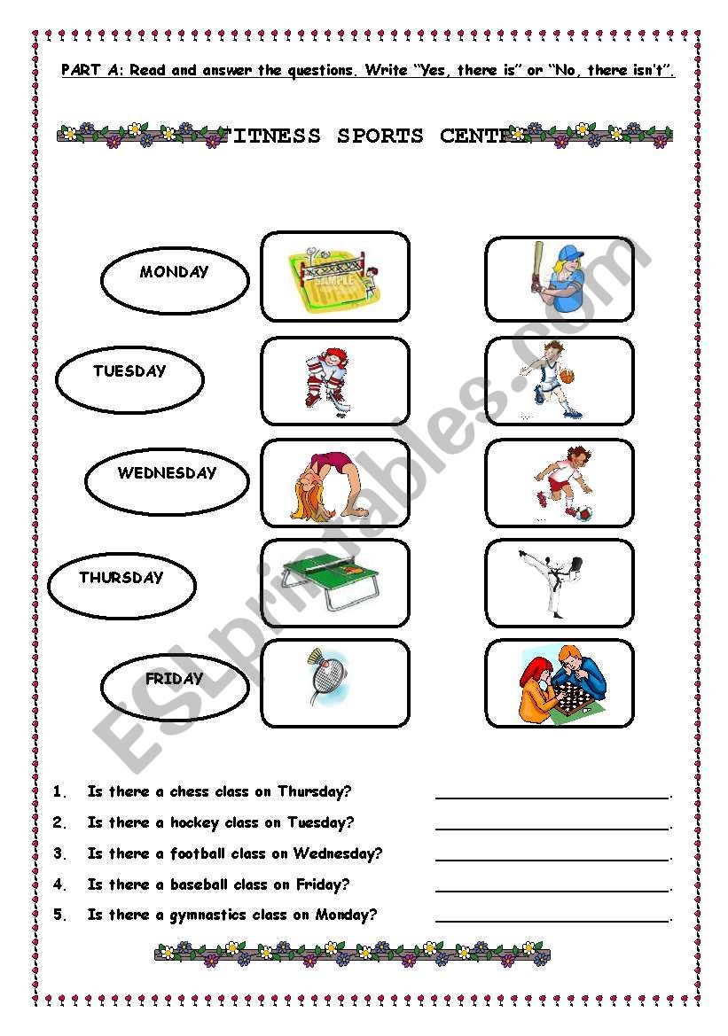 SPORTS worksheet