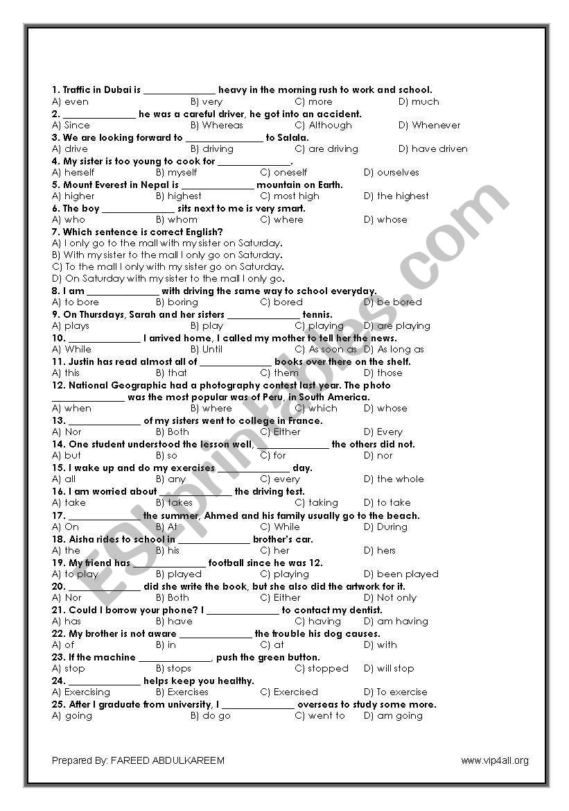 grammar-test-of-multiple-choices-esl-worksheet-by-uaeeye2