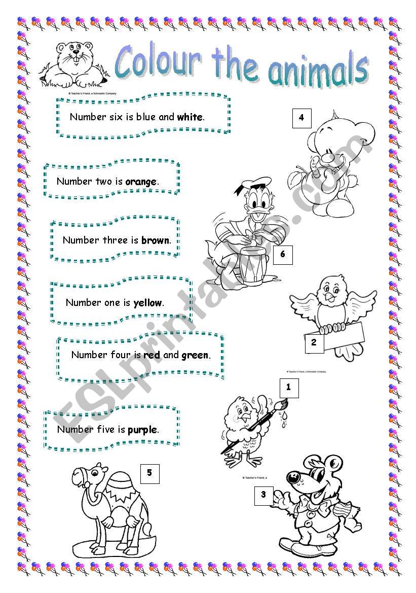 Animals!!! worksheet