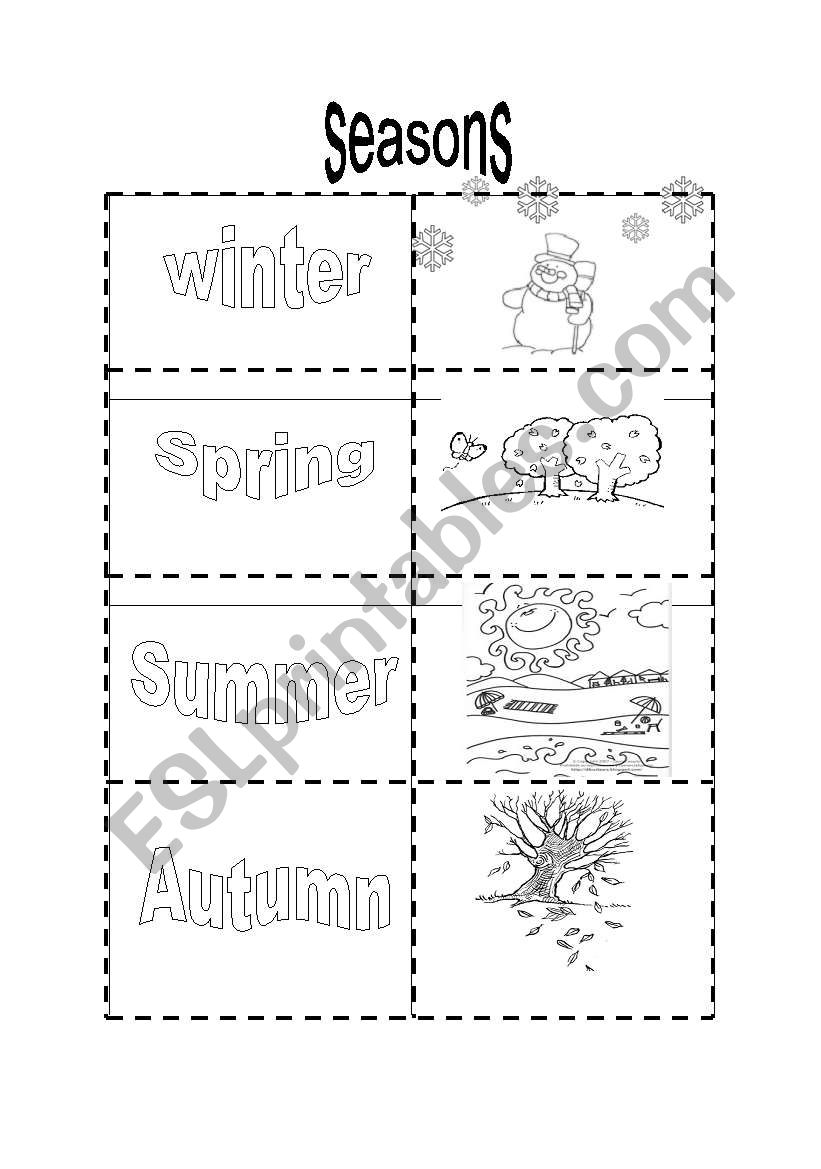 seasons worksheet