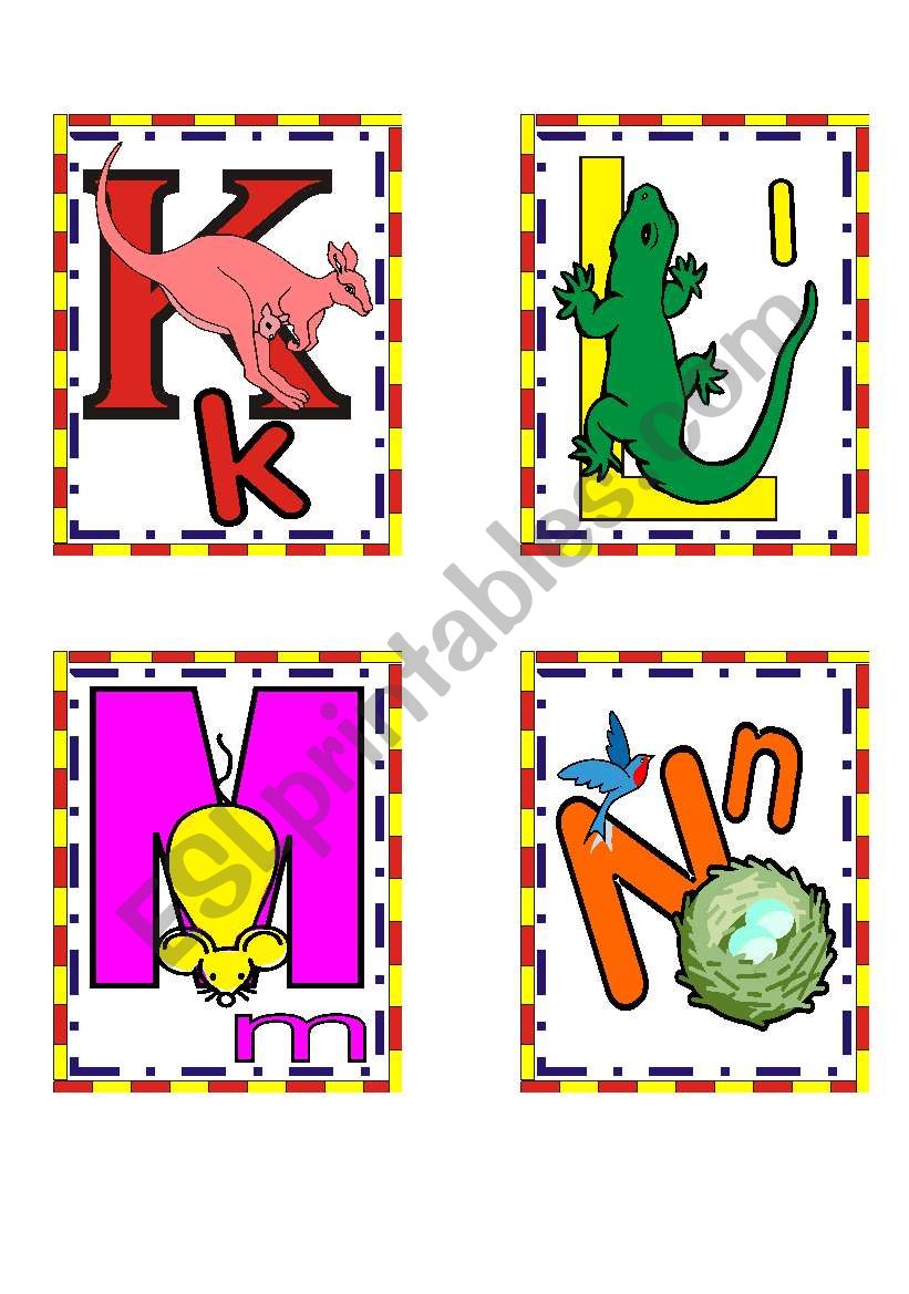 alphabet part 4 worksheet