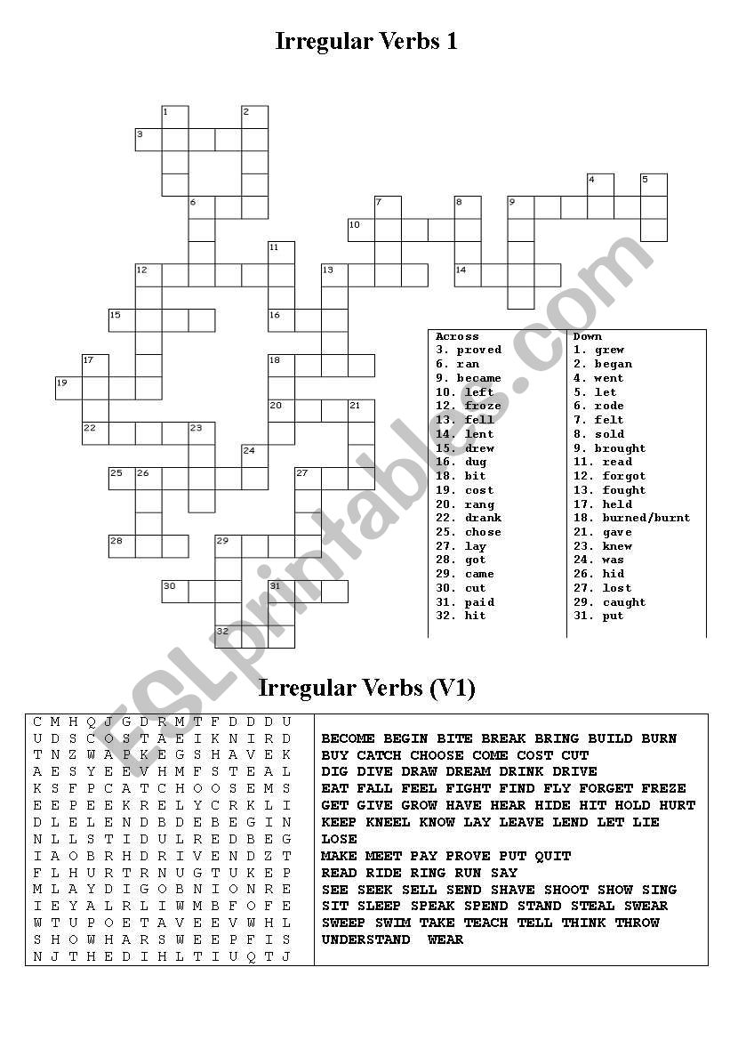 V2 Puzzle worksheet