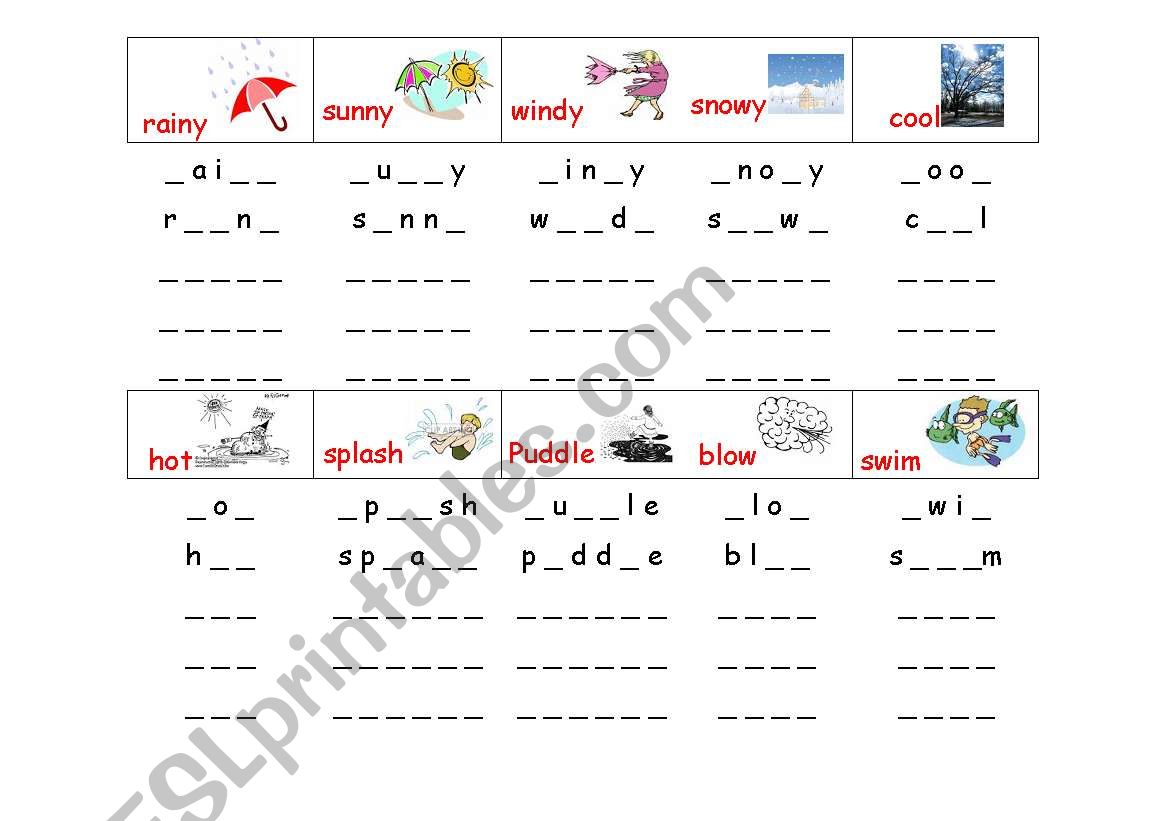 Spelling tworksheet worksheet