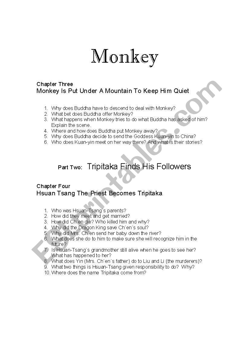 Monkey: Journey to the West Chapters 3 and 4