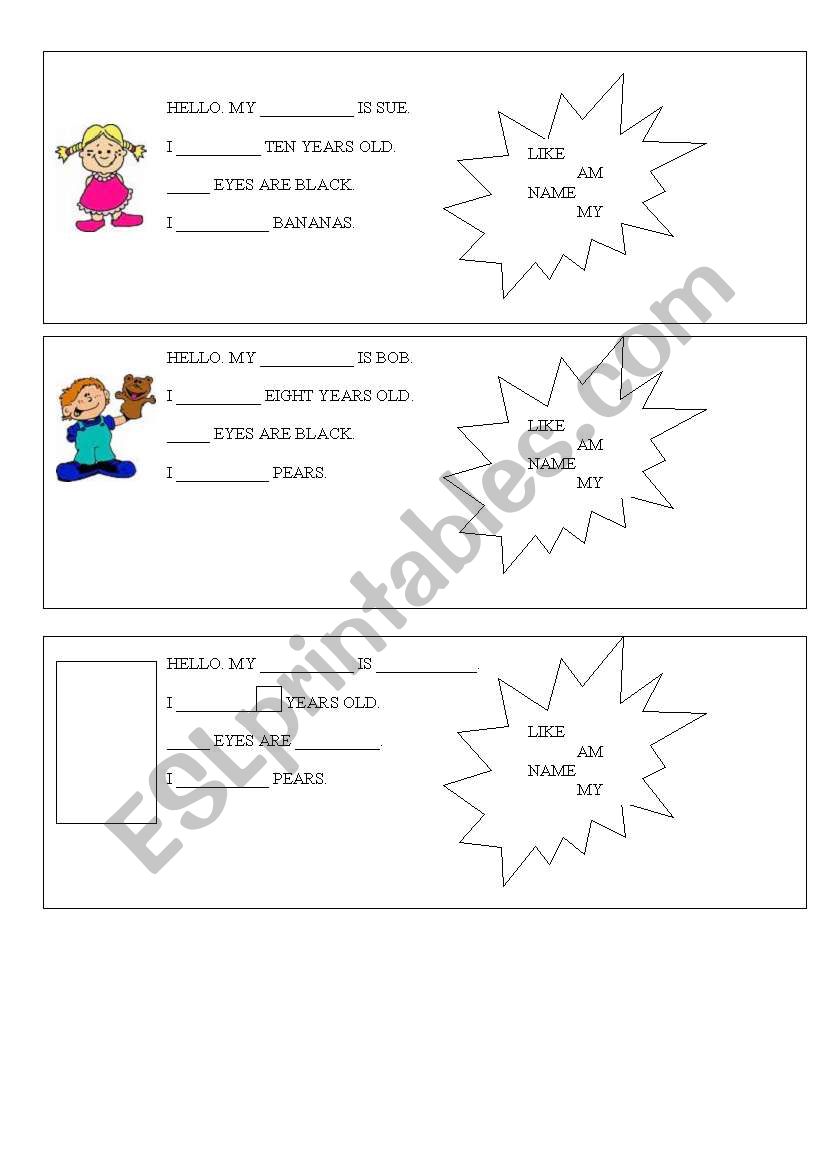 My name worksheet