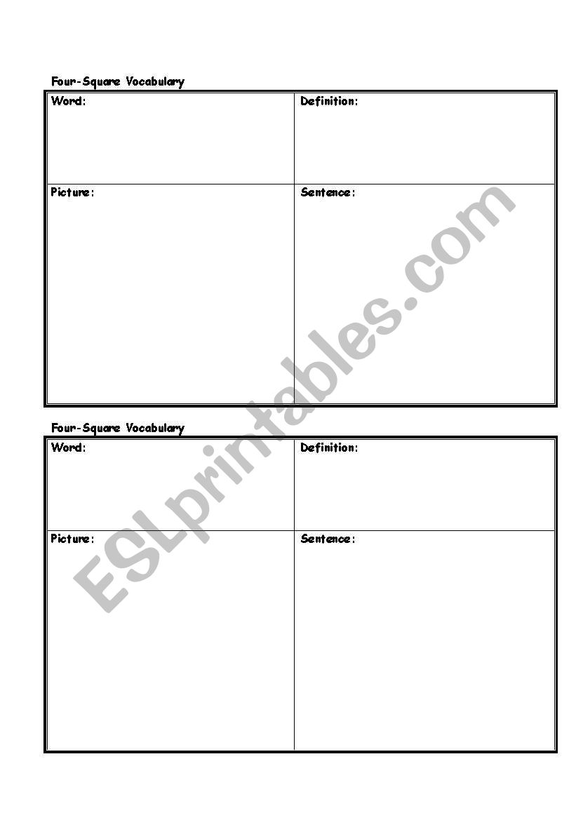 english-worksheets-4square-vocabulary-template