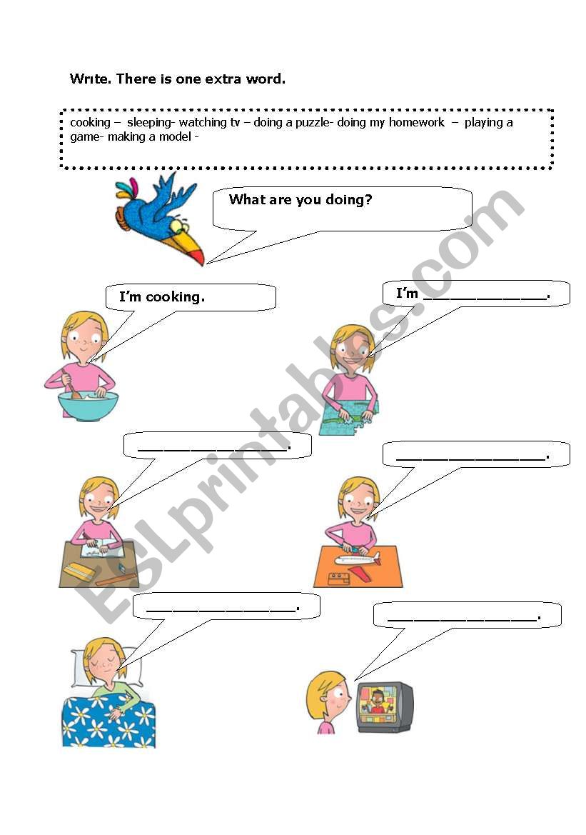 indoor activities worksheet