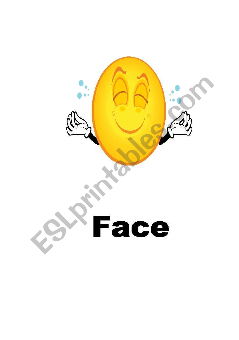 FACE PARTS (  5 PAGES ) worksheet