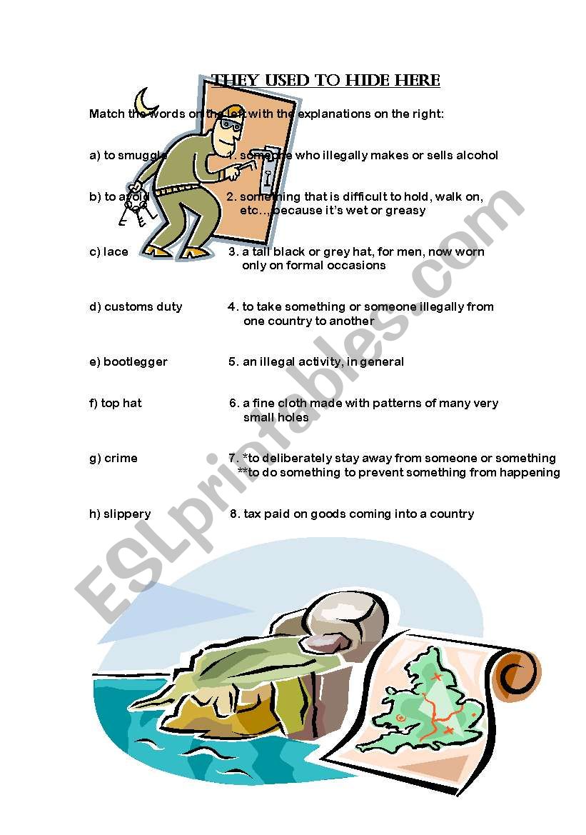 Smuggling in Cornwall worksheet