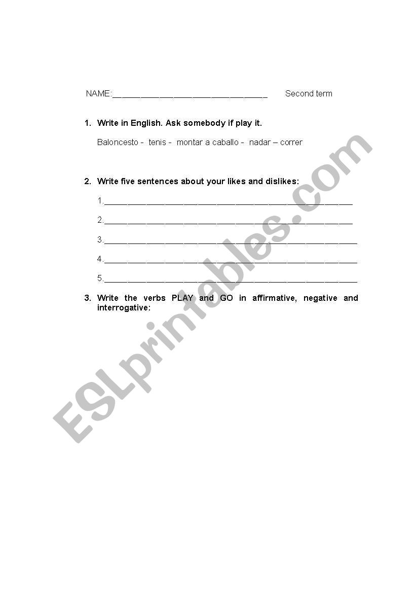 Present simple worksheet