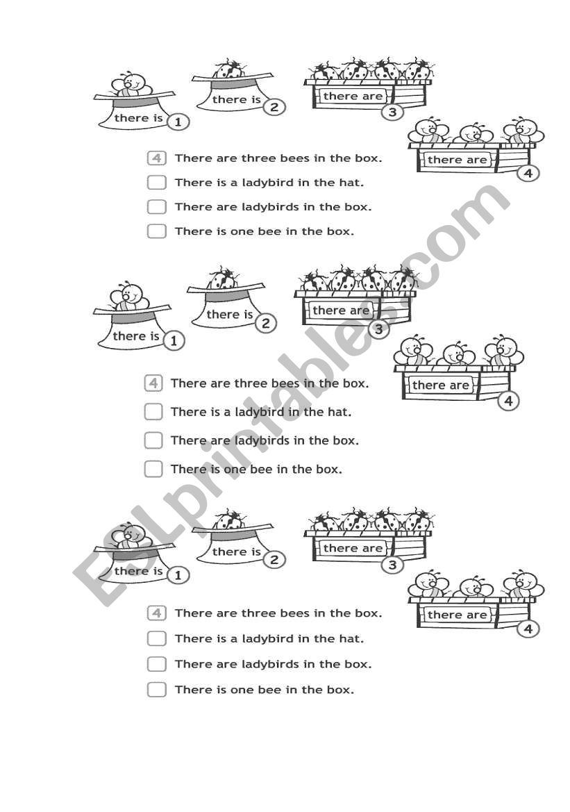 Choose there is or there are worksheet