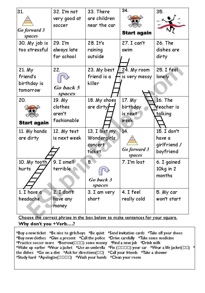 Snakes and Ladders - Why Dont You?