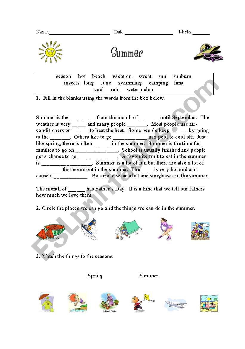 summer-cloze-esl-worksheet-by-spagman63