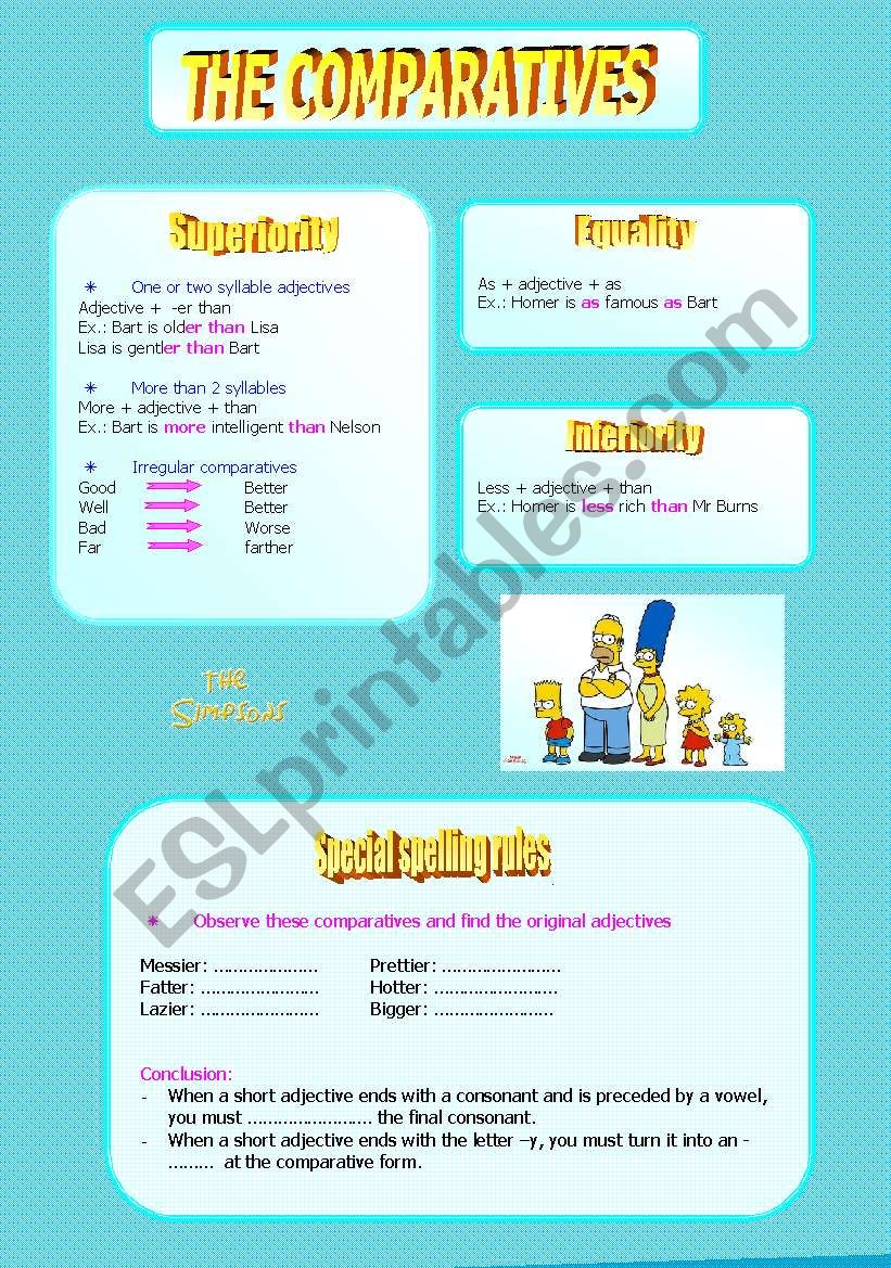 the comparatives with the simpsons