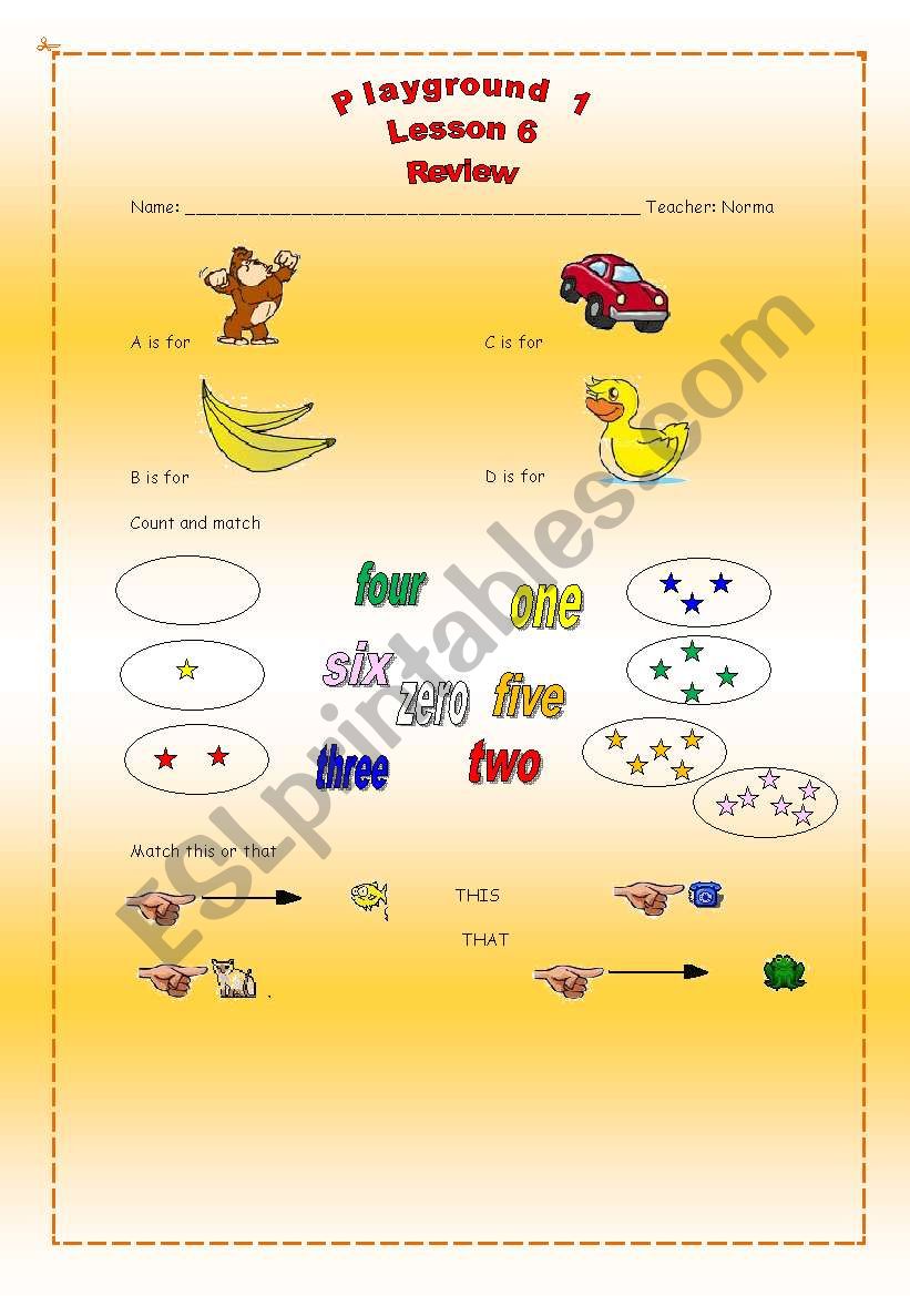 Numbers worksheet