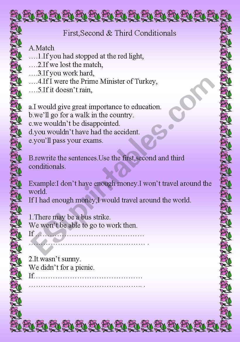 Conditionals worksheet