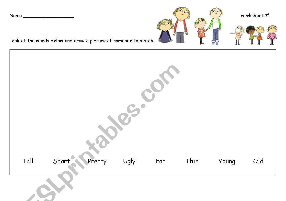 Adjectives for young learners worksheet