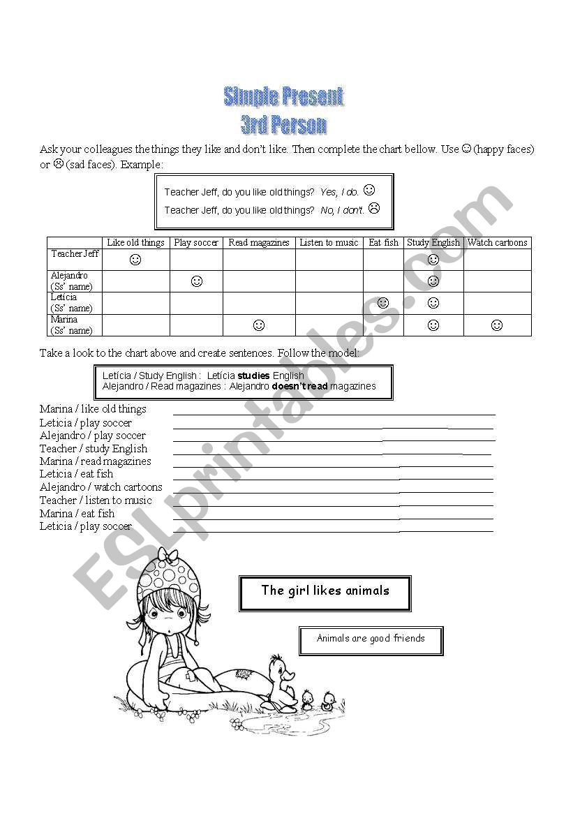 What do your classmates do? worksheet