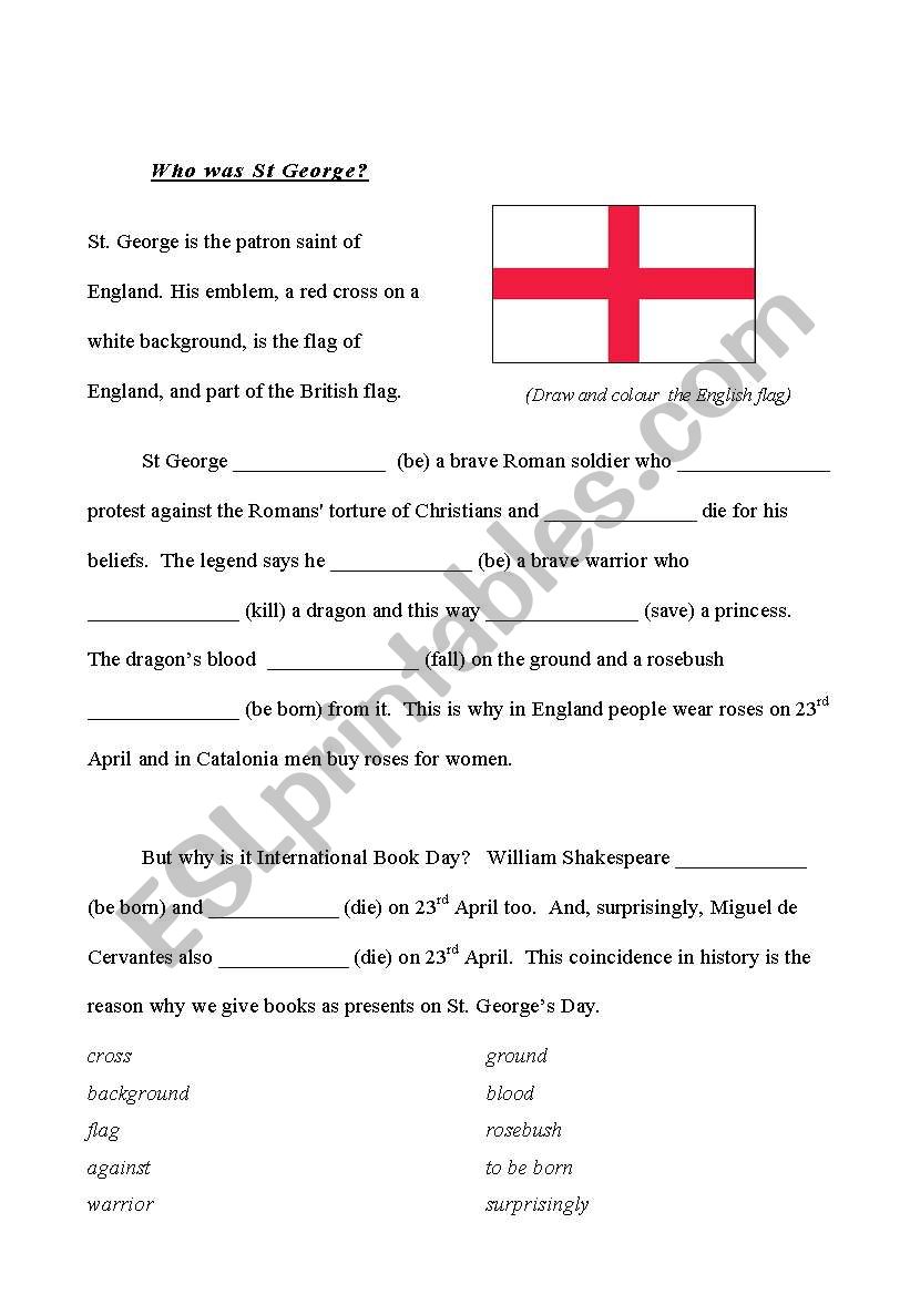 Saint George worksheet