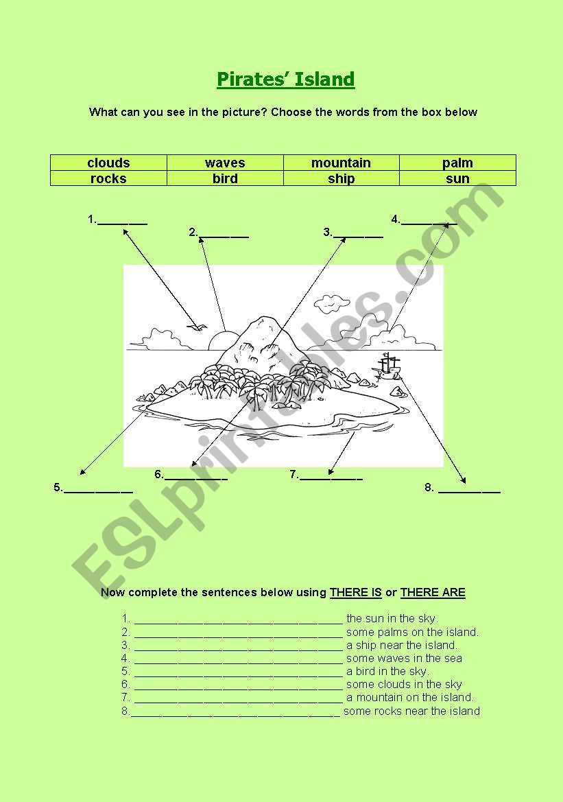 pirates-island-esl-worksheet-by-emarebe