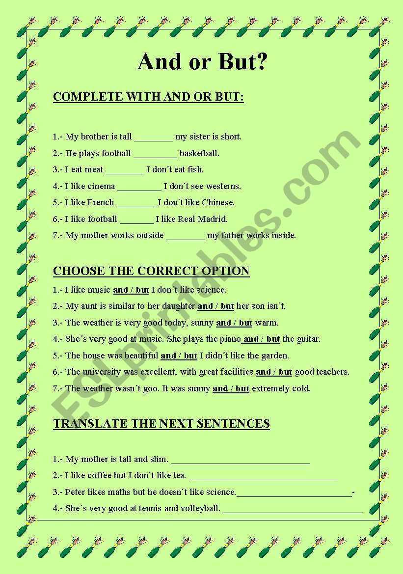 and-or-but-esl-worksheet-by-emece
