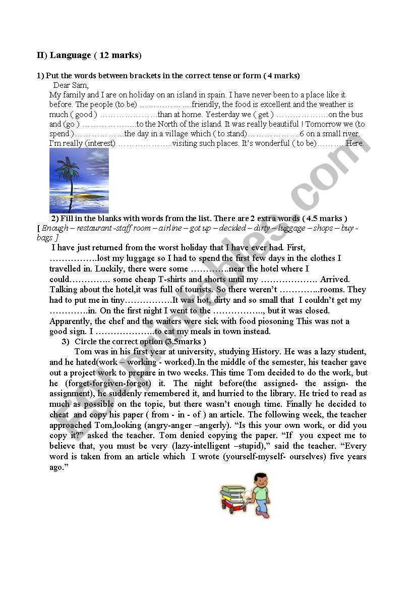 part 2 of the listening comprehension 